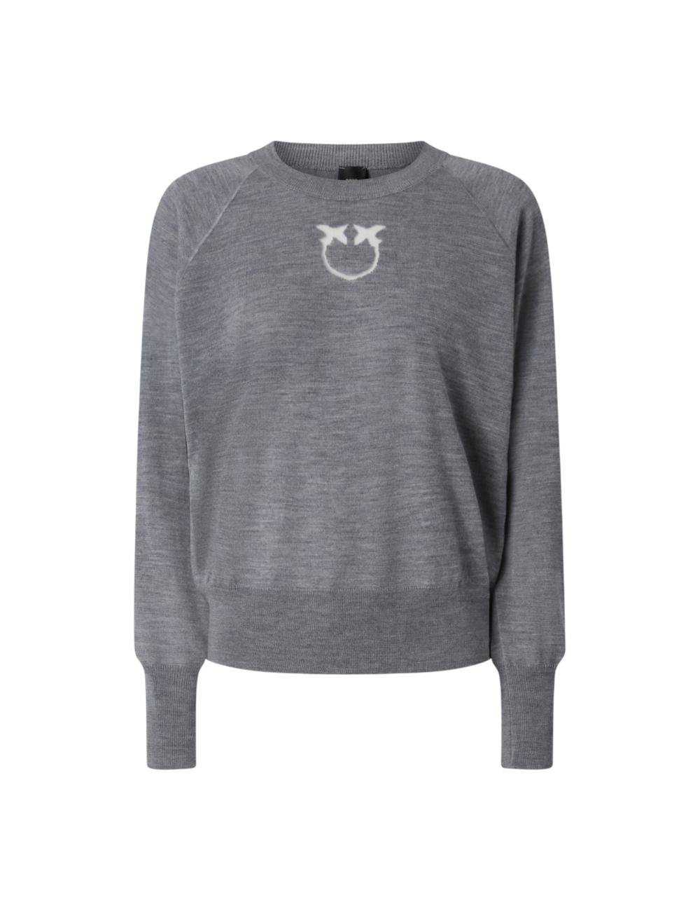 Pinko maglia grigia logo...