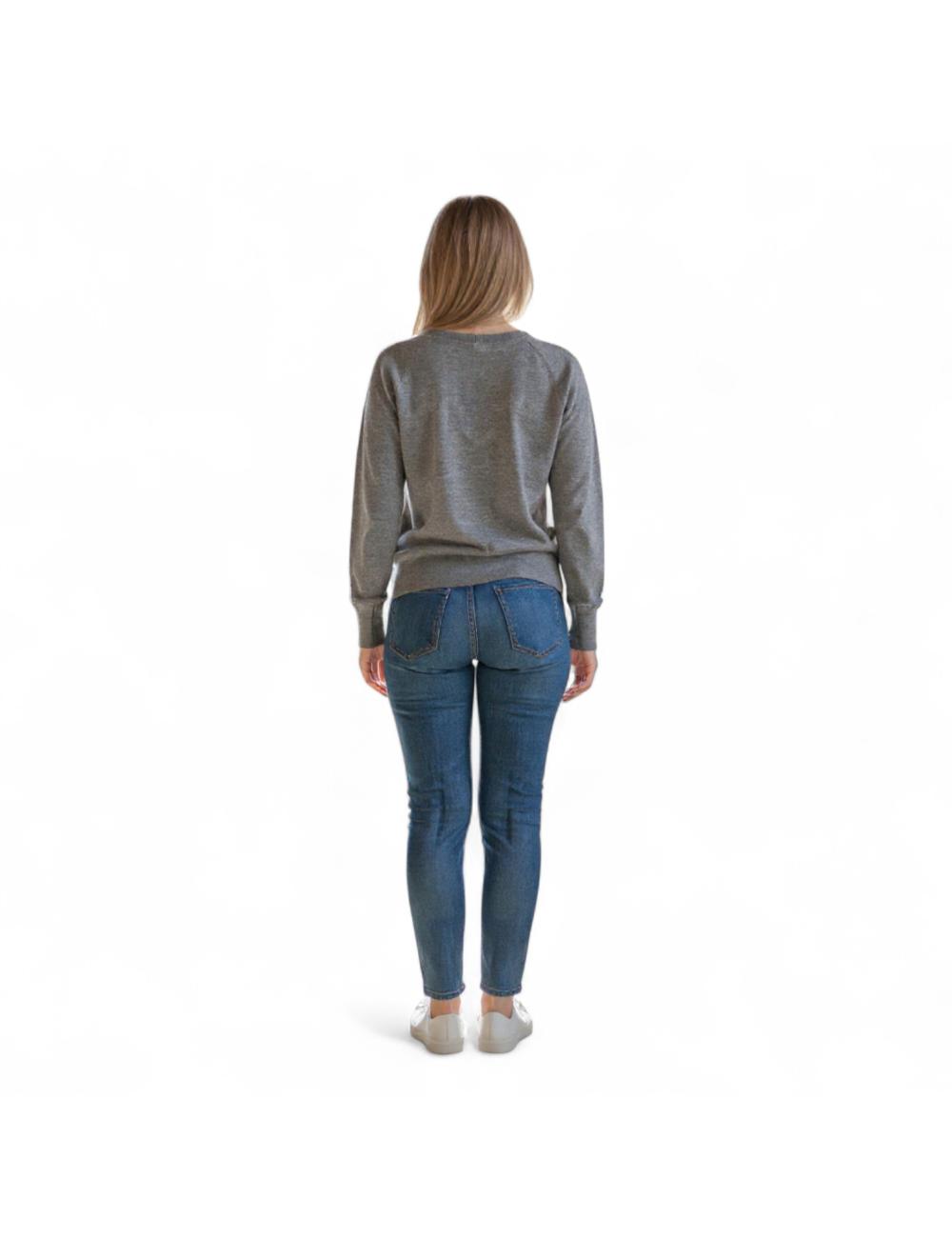 Pinko maglia grigia logo...