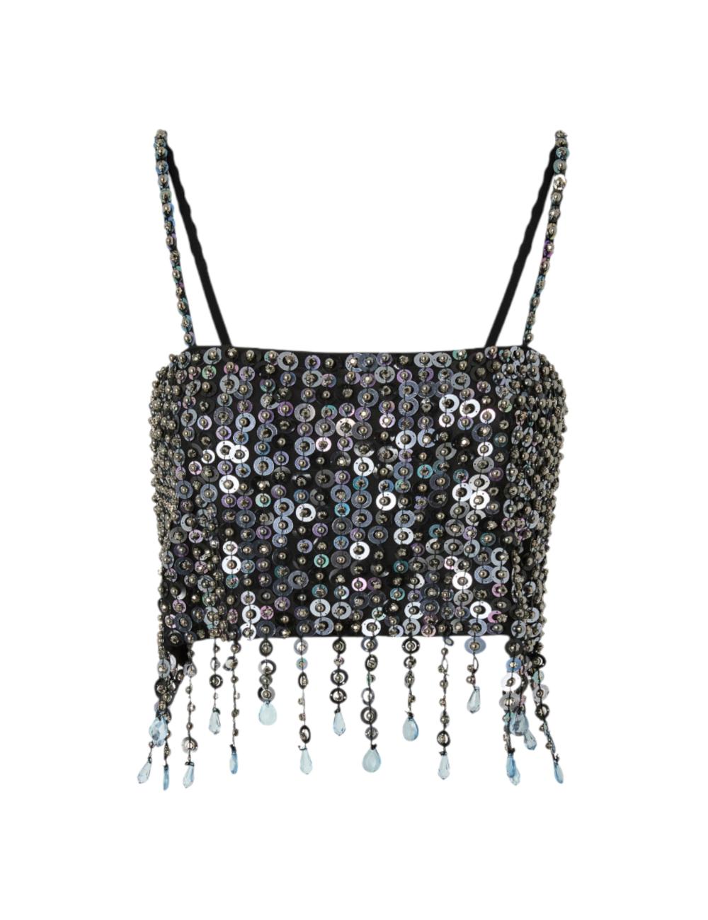 Pinko top con paillettes e...