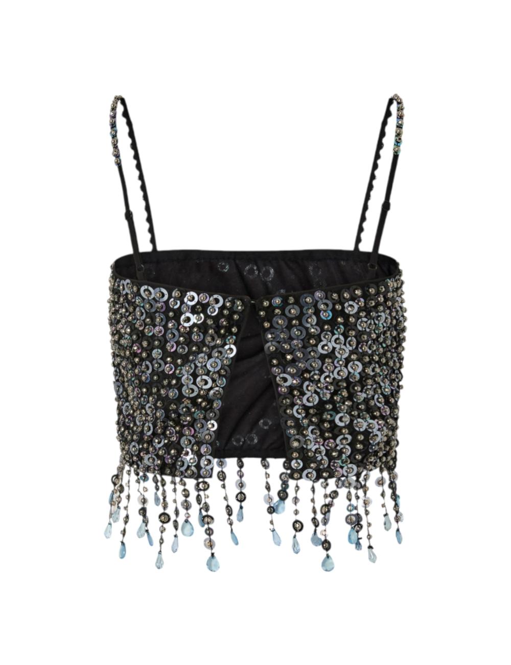 Pinko top con paillettes e...