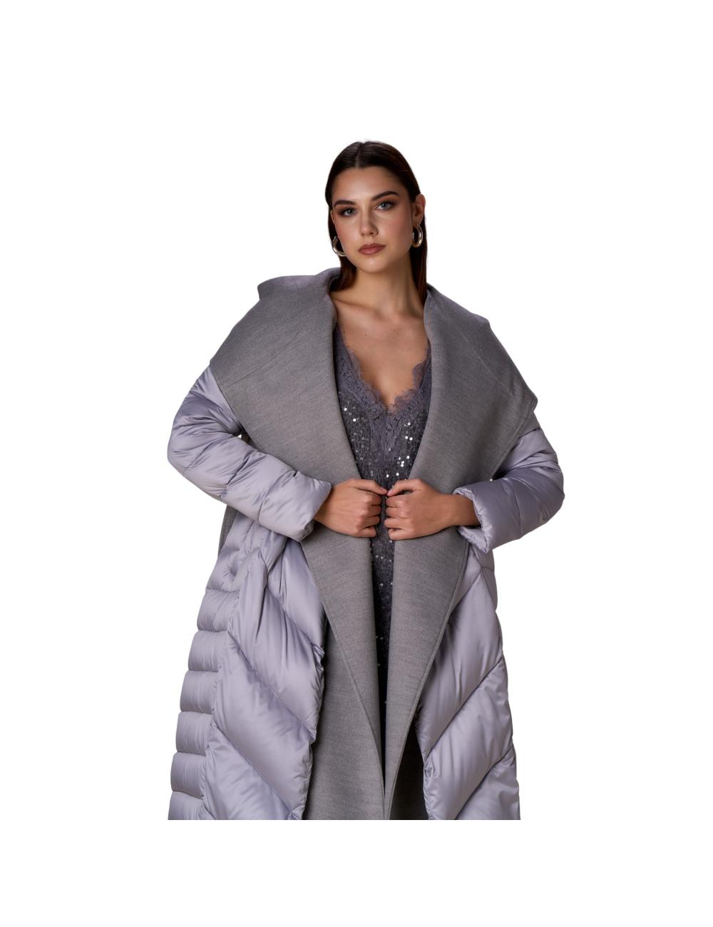 NoSecrets piumino lungo velour