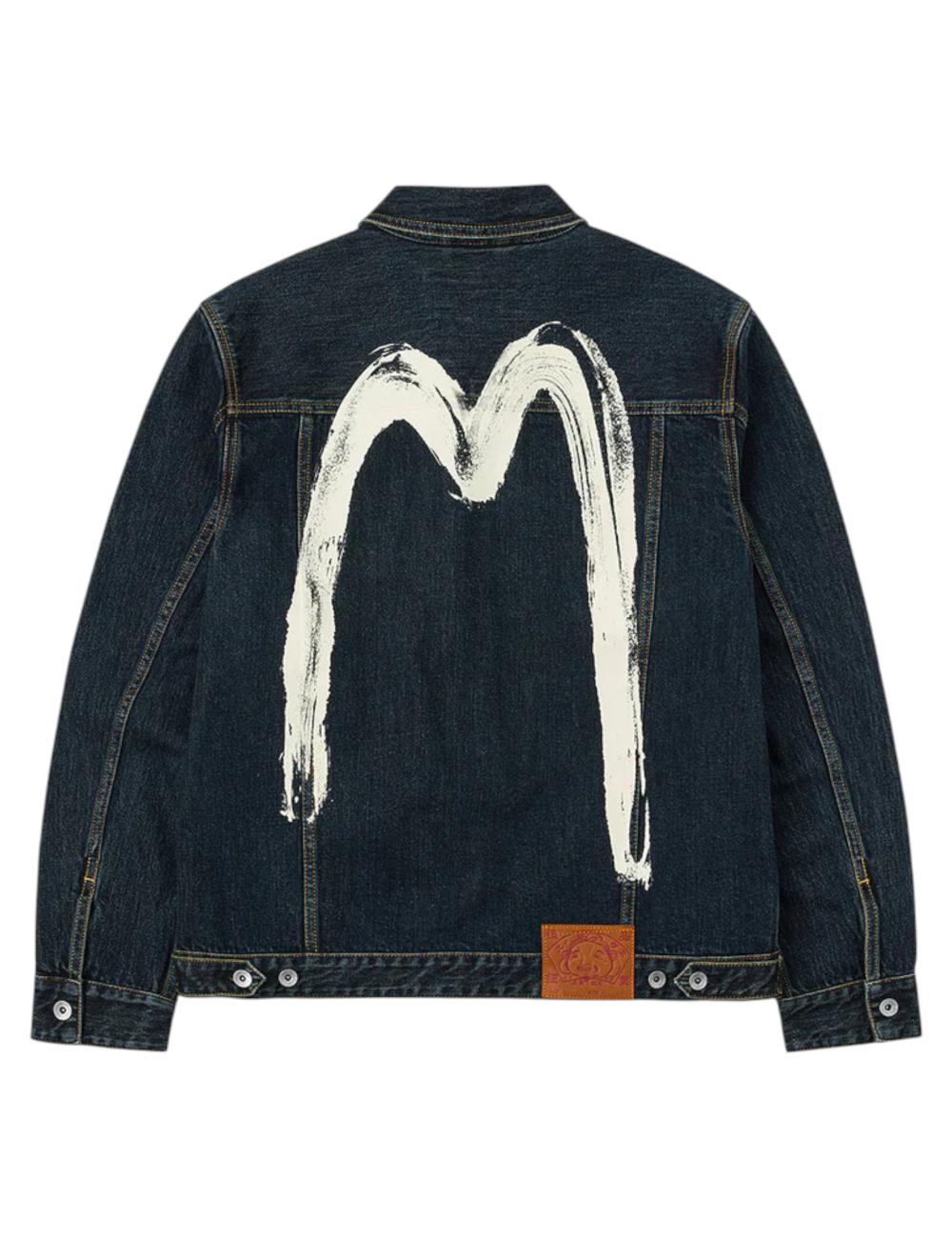 Evisu indigo denim jacket...