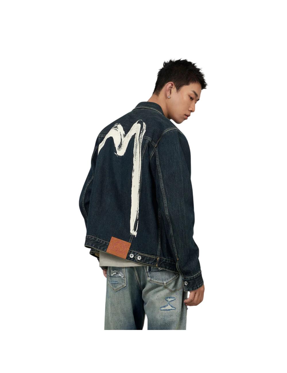 Evisu giacca in denim...