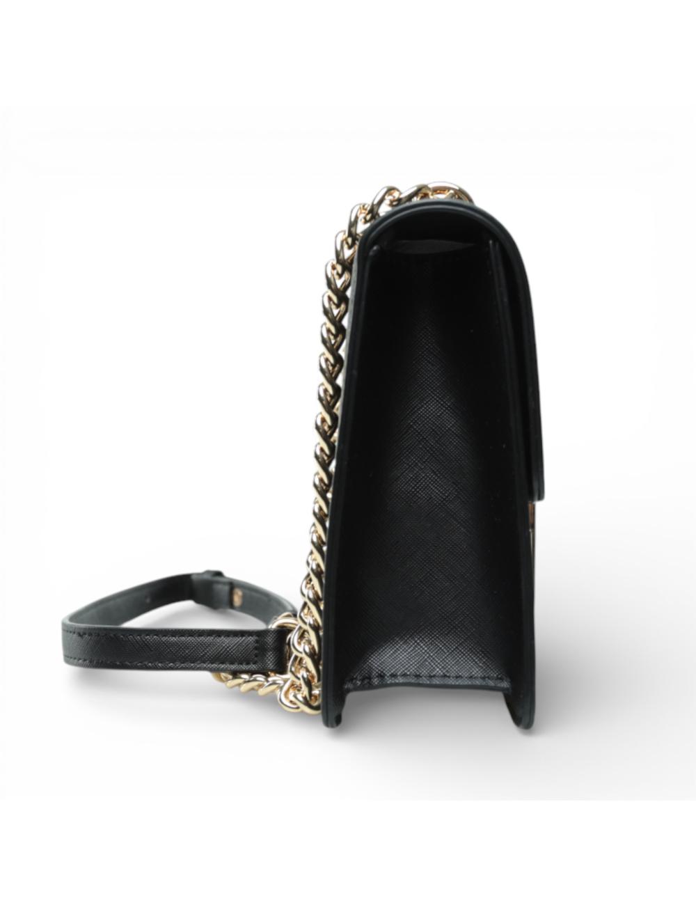 Gaëlle Paris Chain Shoulder Bag with Metallic Logo