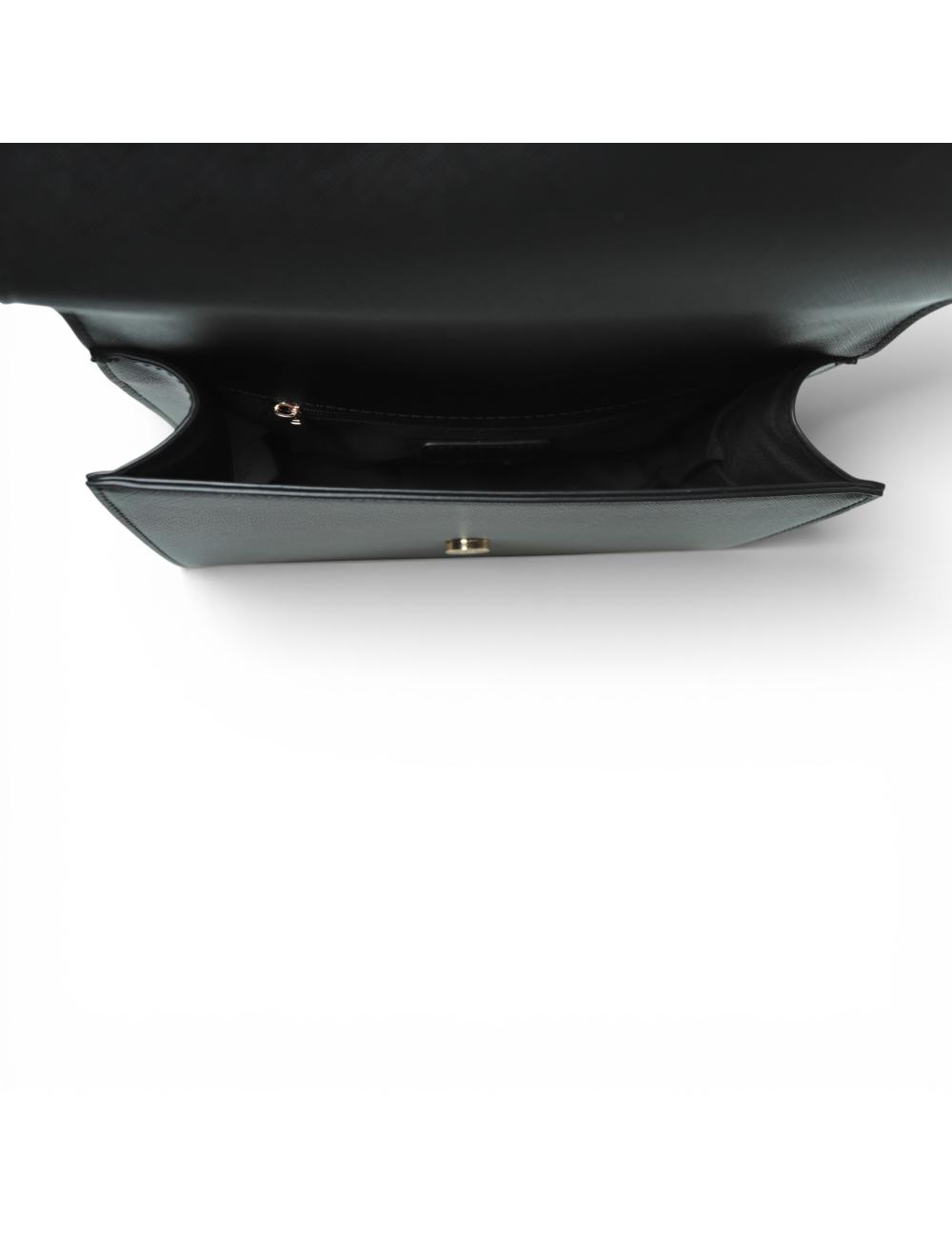 Gaëlle Paris Borsa Tracolla nera Logo oro