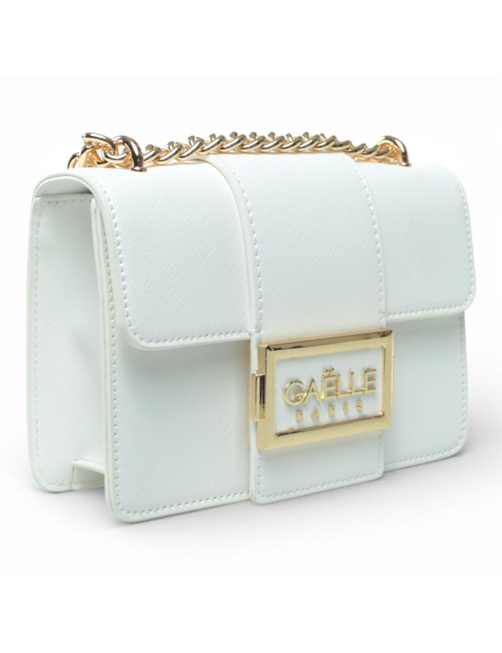 Gaëlle Paris White mini bag with chain