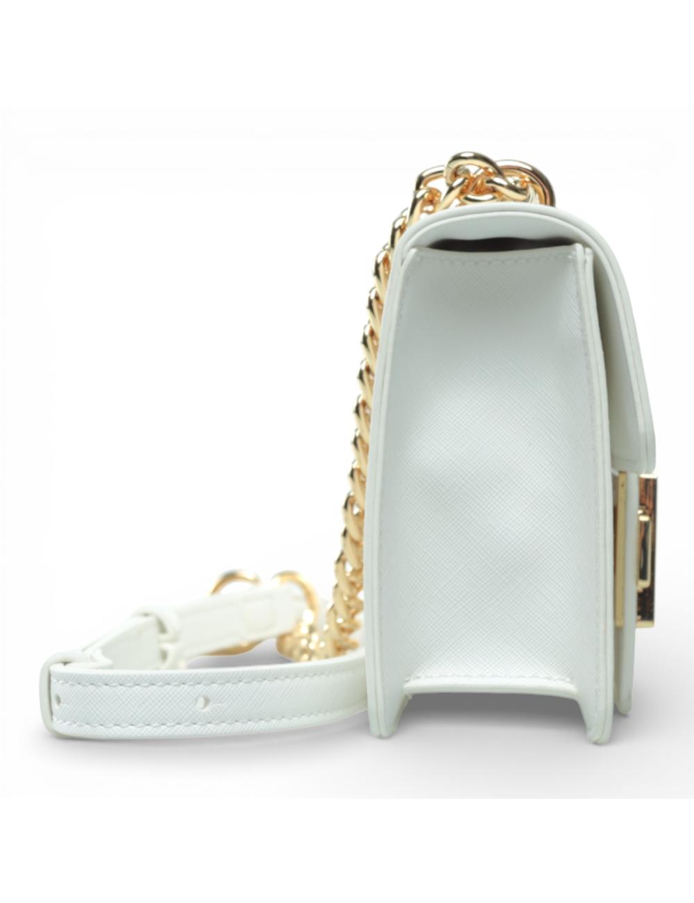 Gaëlle Paris White mini bag with chain