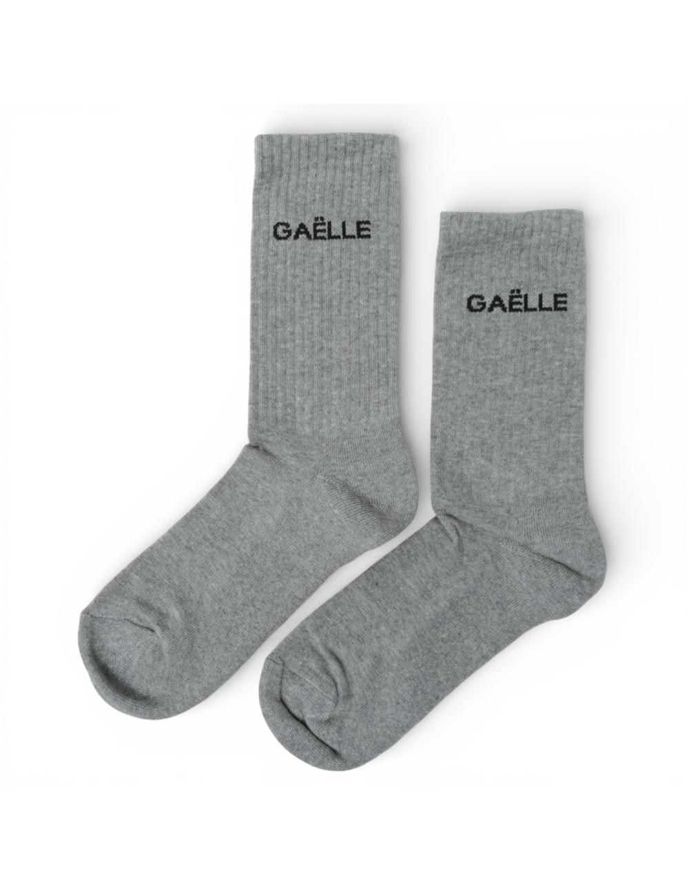 Gaëlle Paris Melange Grey Terry Socks