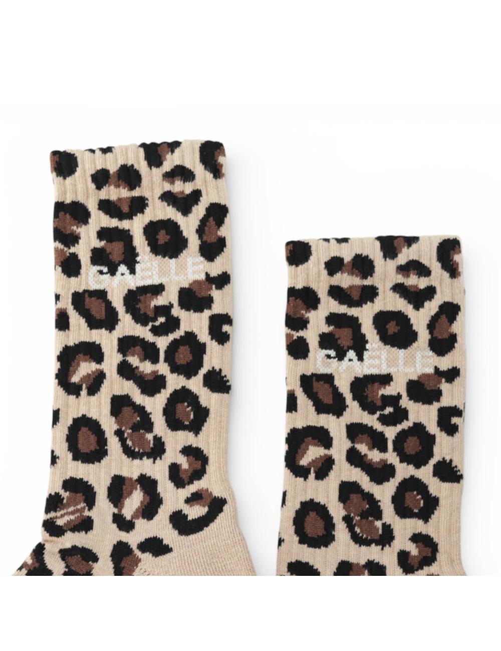 Gaëlle Paris Mocha Spotted Terry Socks