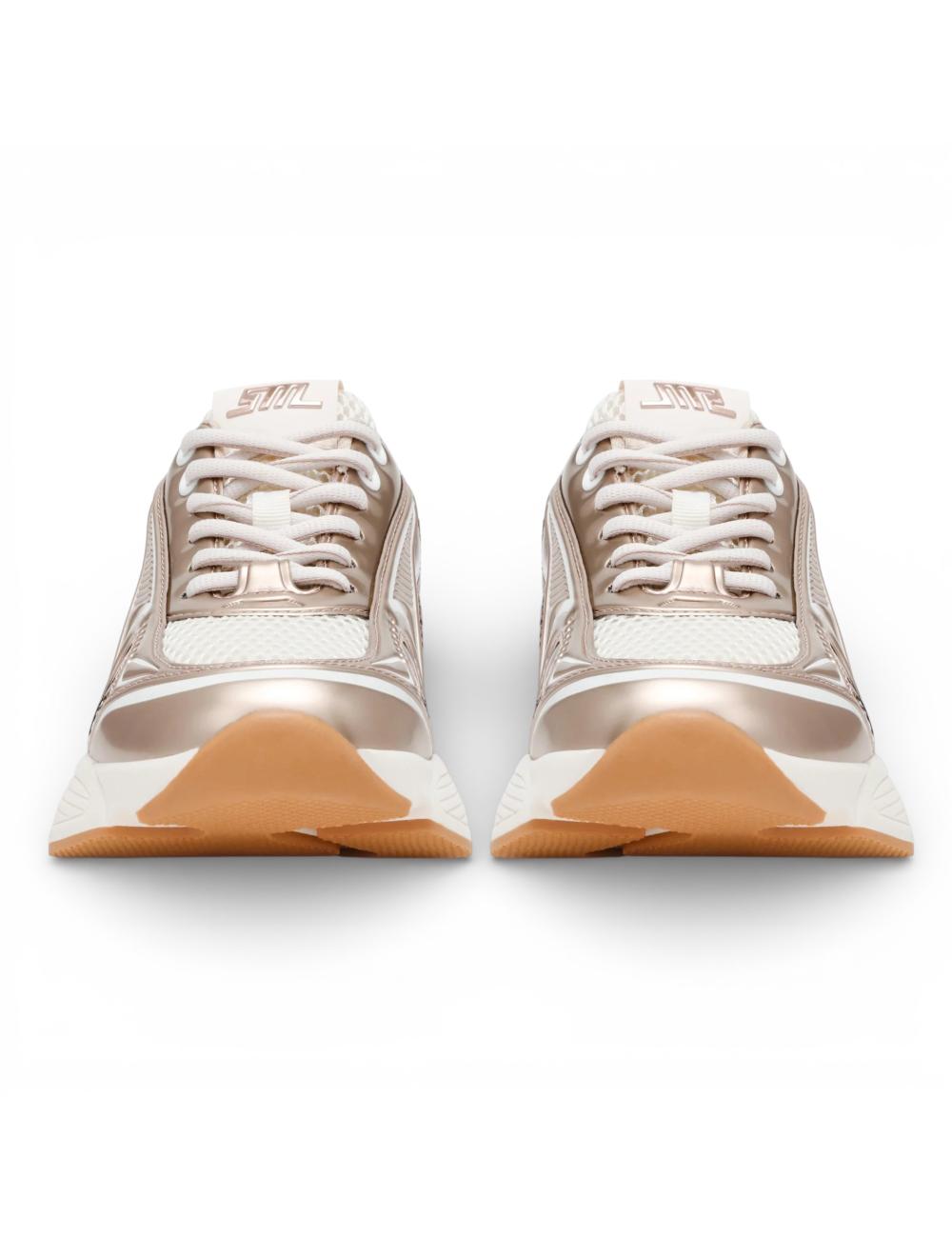 Steve Madden sneakers running Speedster silver gold