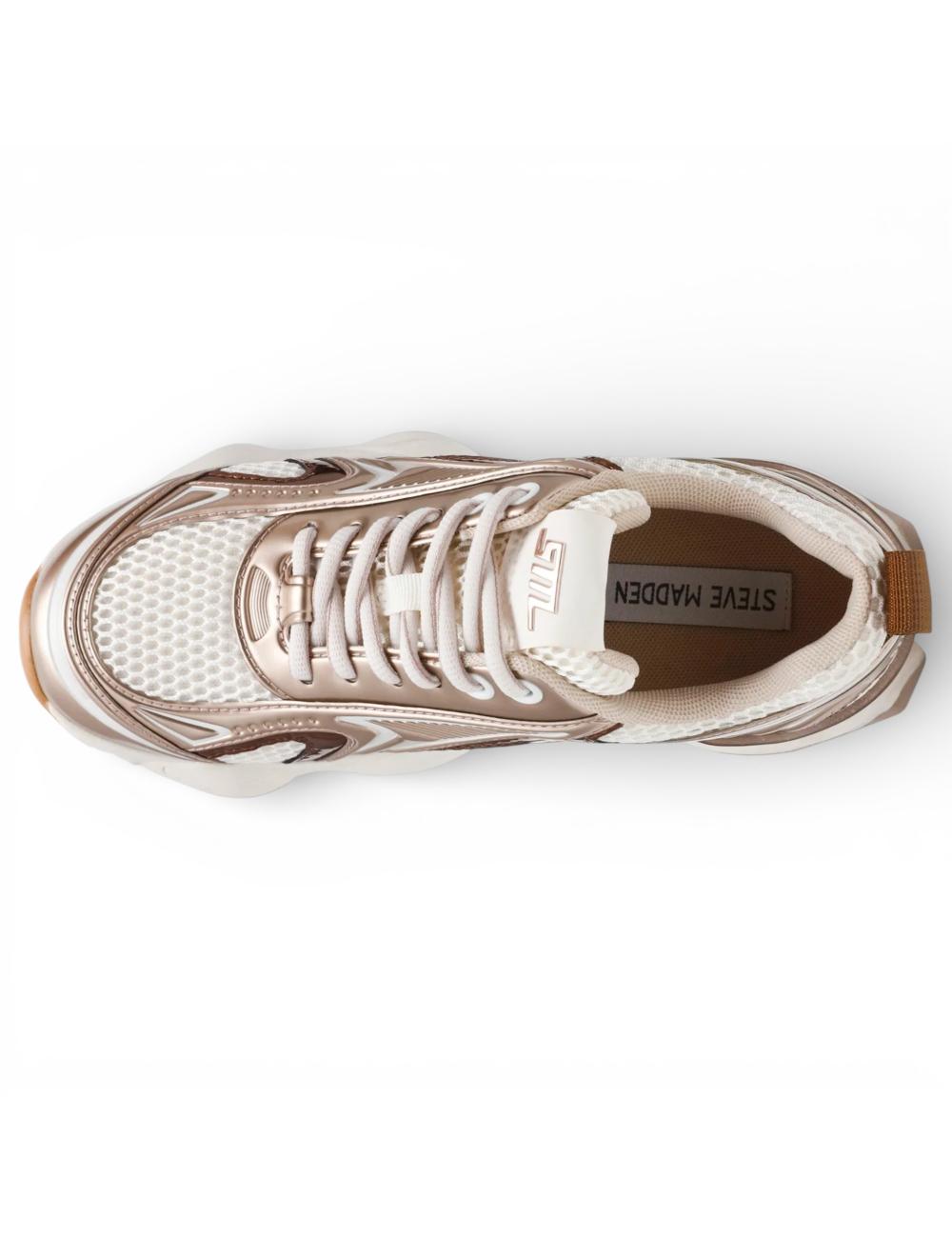 Steve Madden Speedster silver gold running sneakers