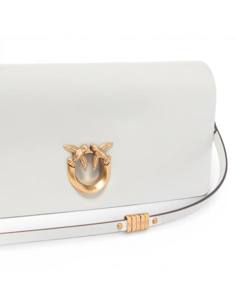 Pinko Love Bag Click Soft Horizontal bianco