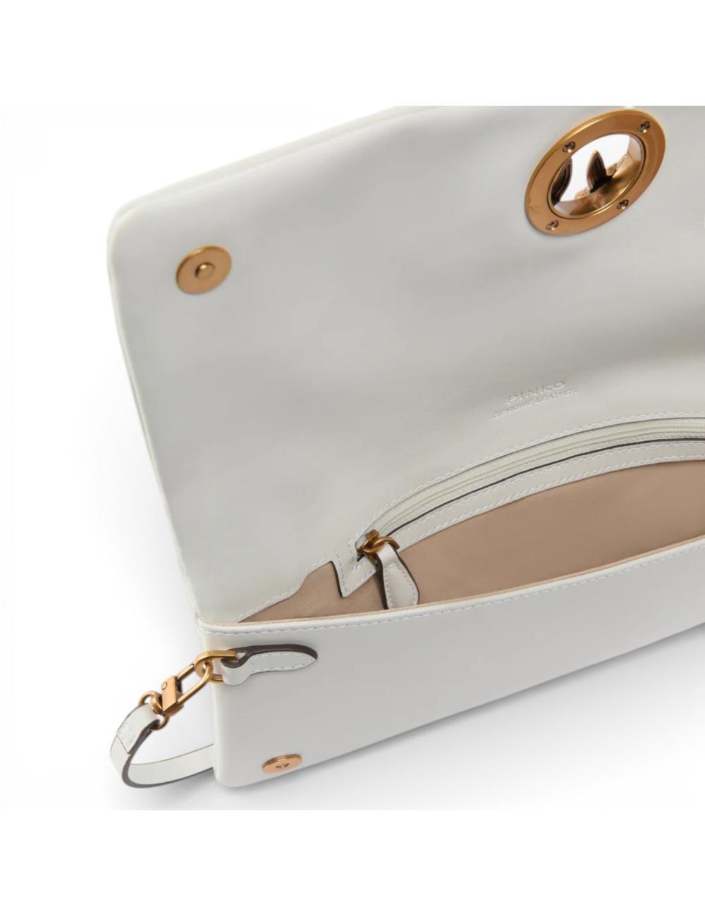 Pinko Love Bag Click Soft Horizontal bianco