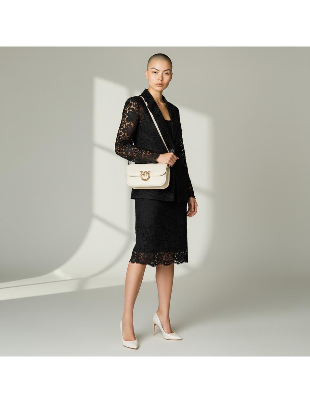 Pinko borsa Love Bag Box Small bianco oro