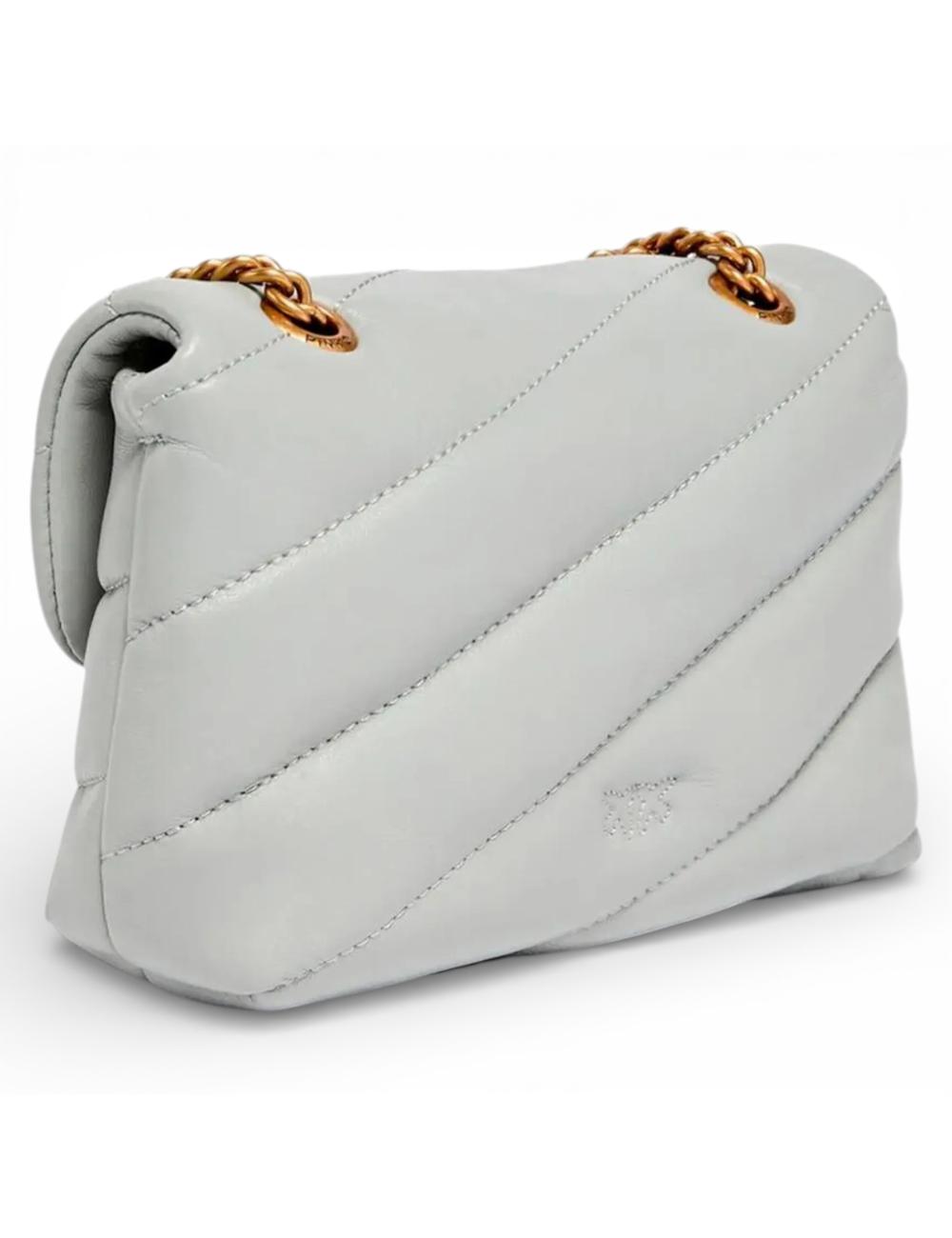 Pinko bag love puff baby c pearl grey
