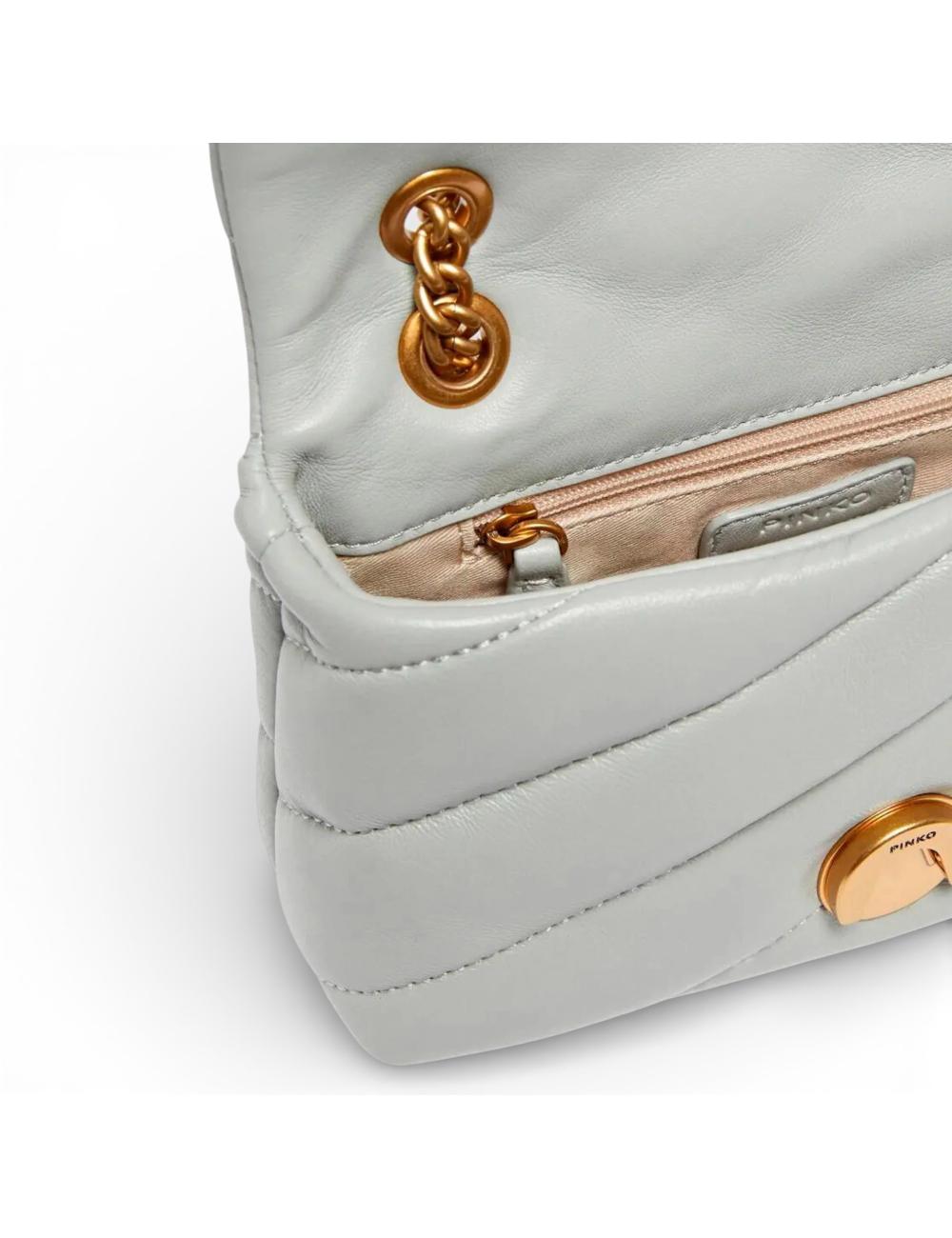 Pinko borsa puff baby c grigio perla