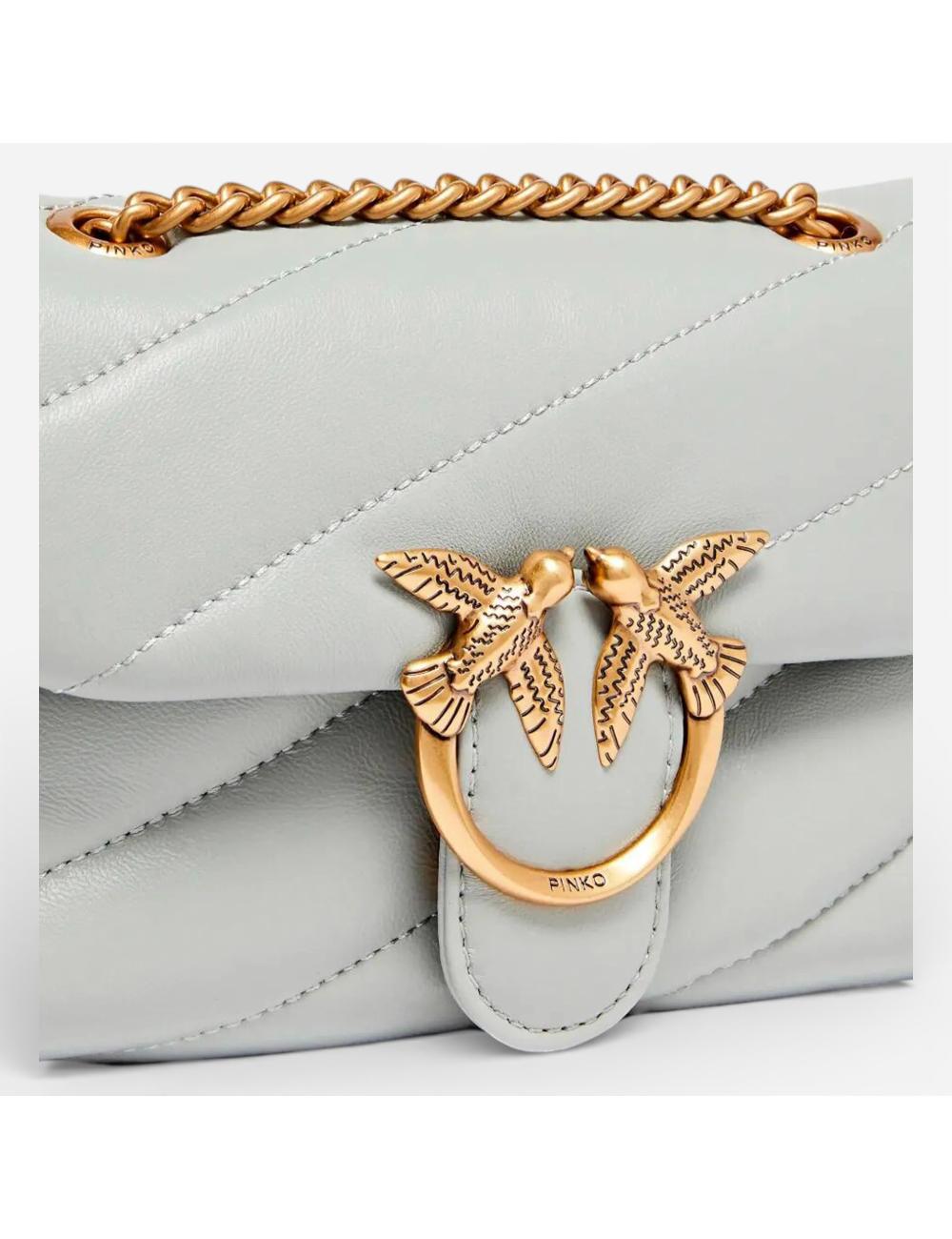 Pinko borsa puff baby c grigio perla