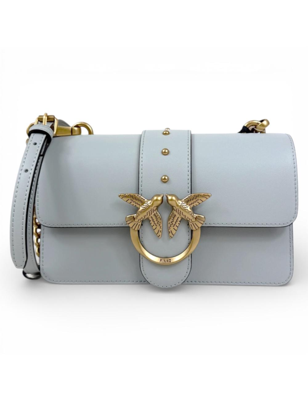 Pinko Love Bag Mini pearl grey shoulder bag