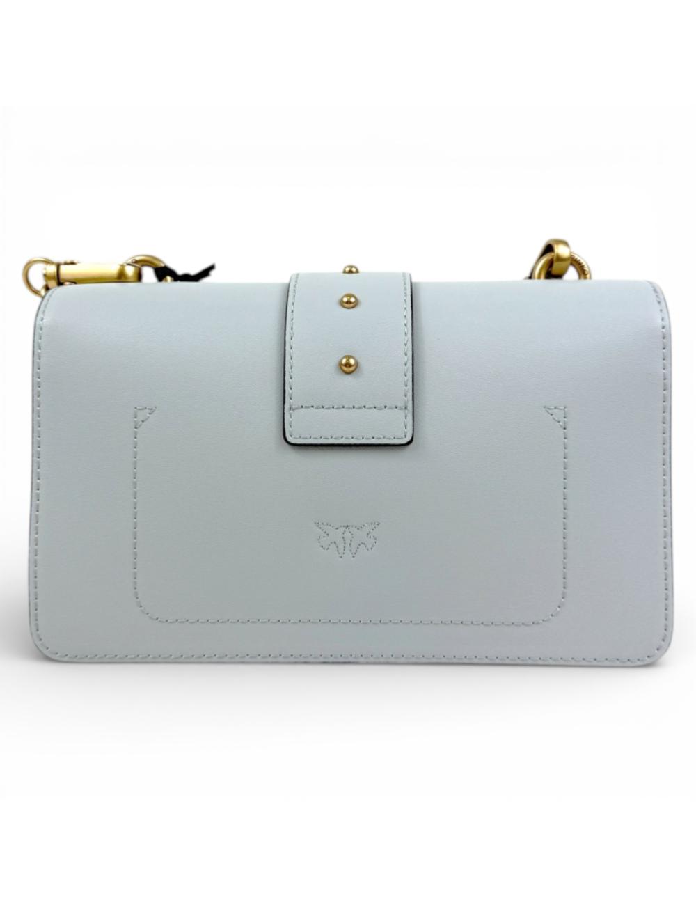 Pinko borsa tracolla Love Bag Mini grigio perla