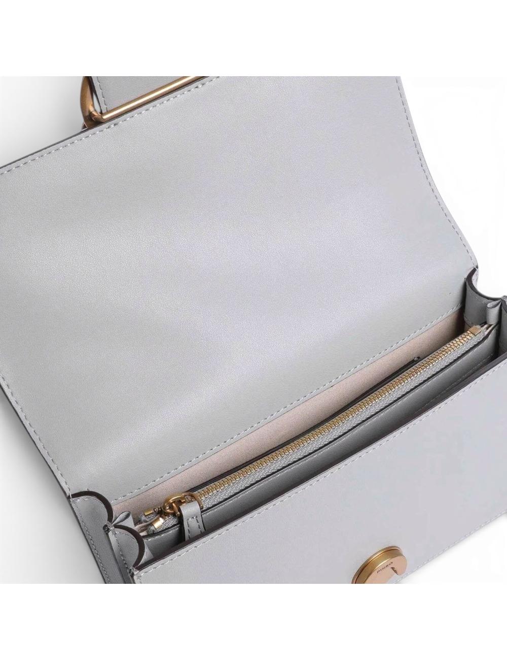 Pinko borsa tracolla Love Bag Mini grigio perla