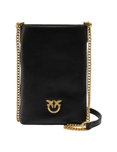 Pinko Leather Shoulder Smartphone Case
