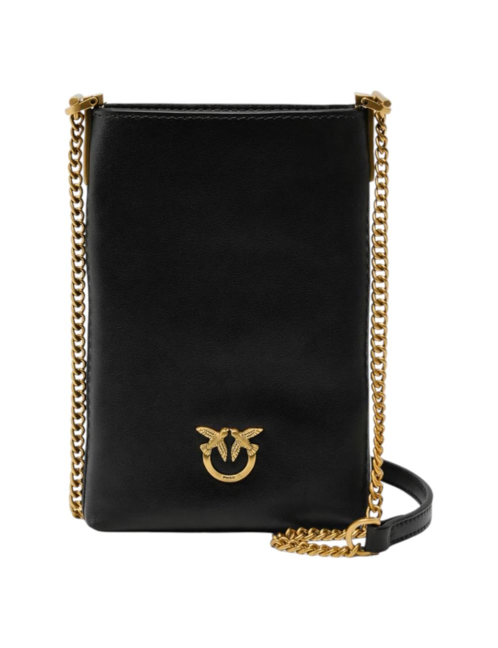 Pinko Leather Shoulder Smartphone Case