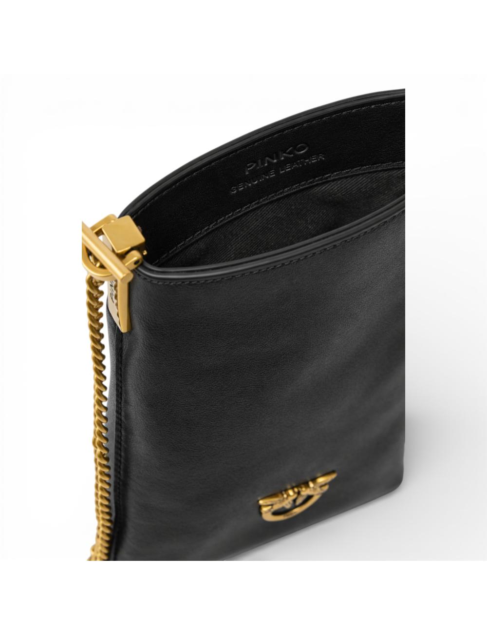 Pinko Leather Shoulder Smartphone Case