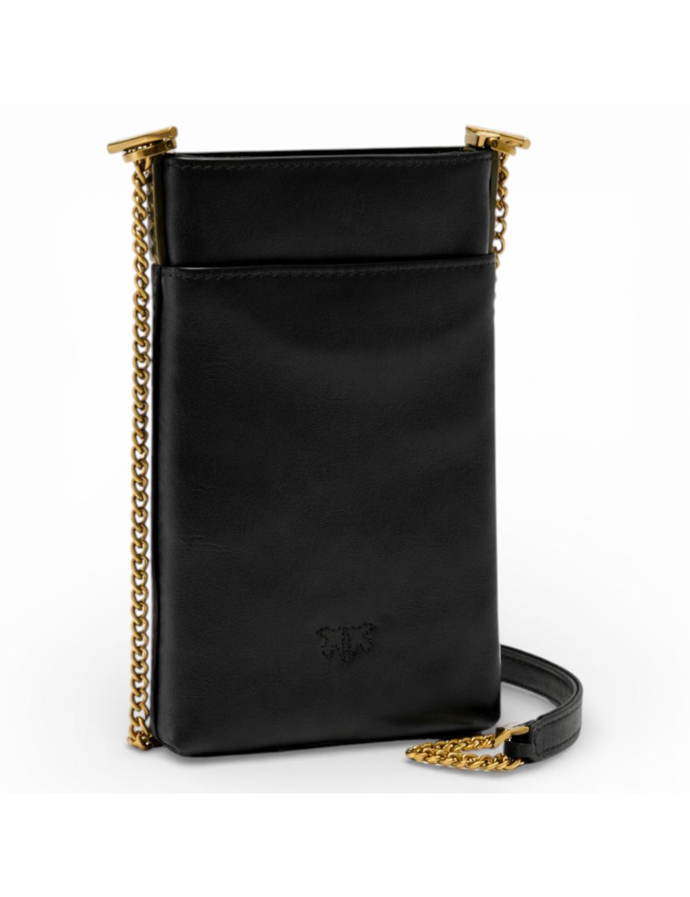 Pinko Custodia smartphone a tracolla in pelle