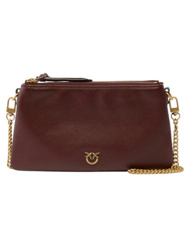 Pinko Mini Double Bag burgundy wine