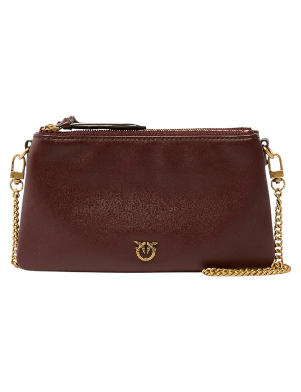 Pinko Mini Double Bag burgundy