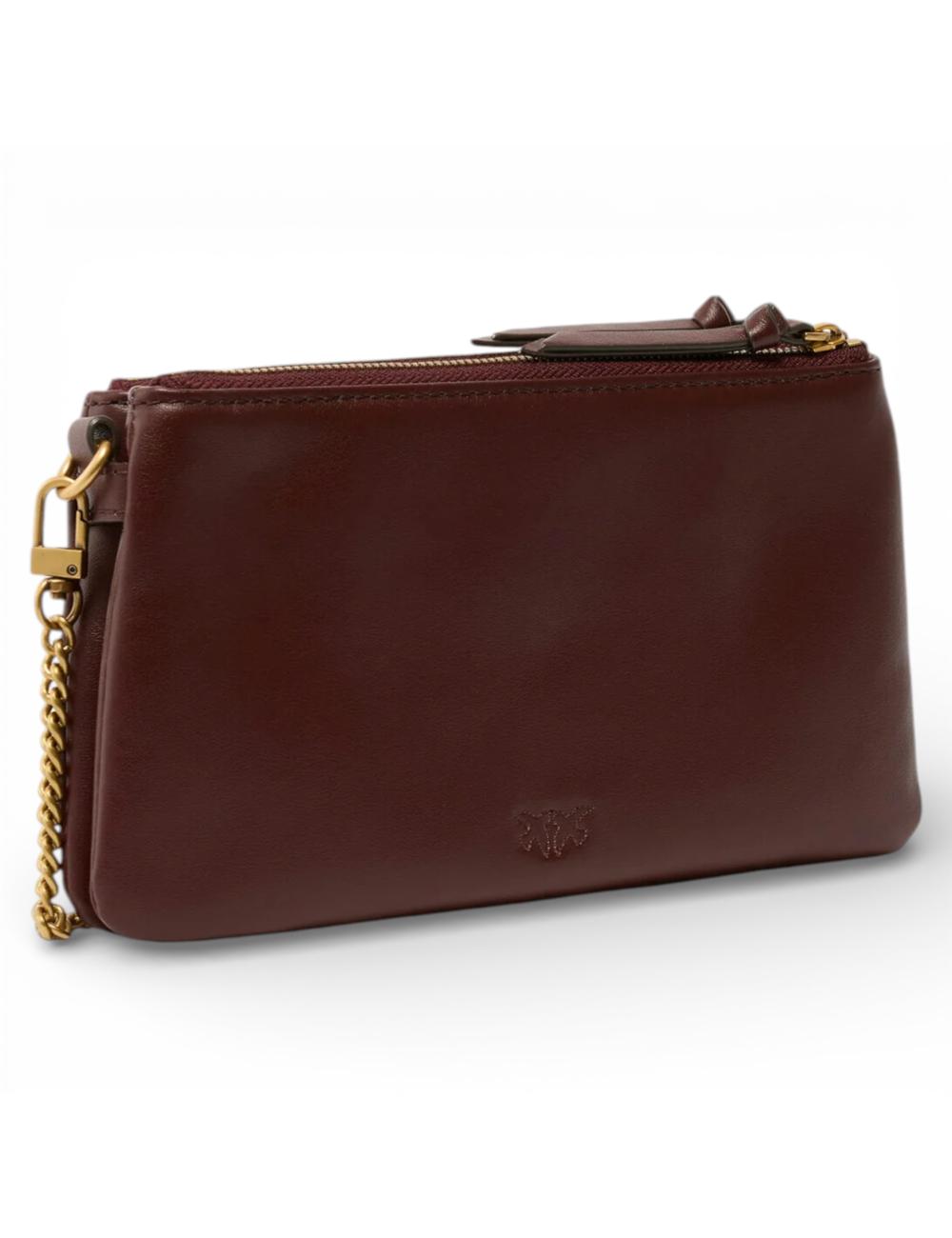 Pinko Mini Double Bag burgundy wine