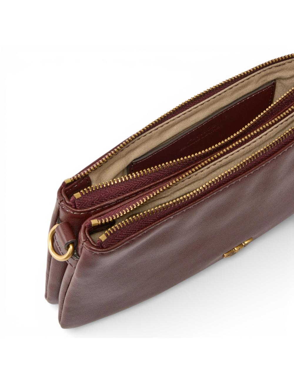 Pinko Mini Double Bag burgundy