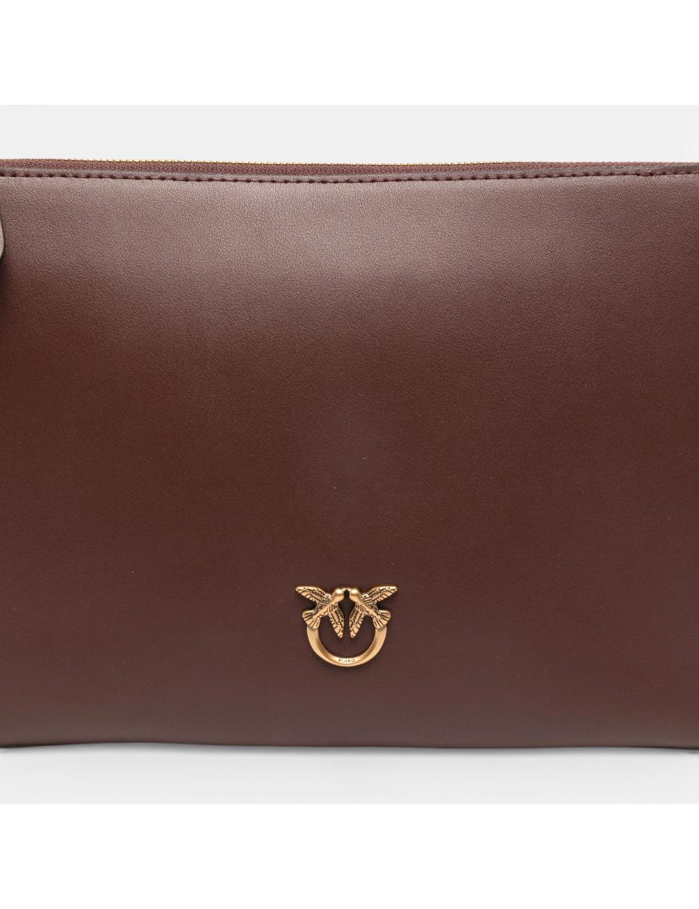 Pinko pochette classic simply burgundy wine