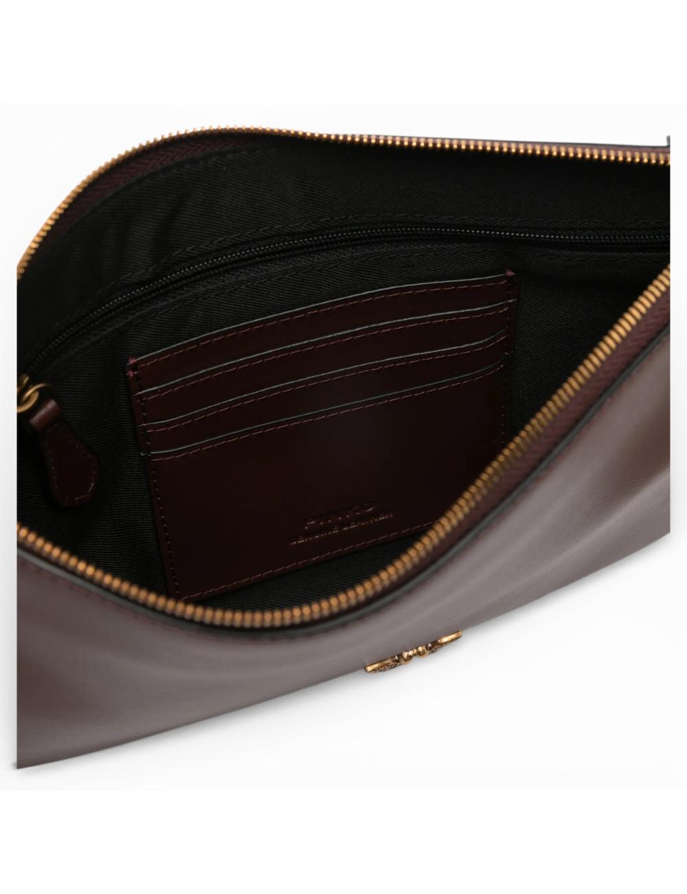 Pinko pochette classic simply burgundy wine