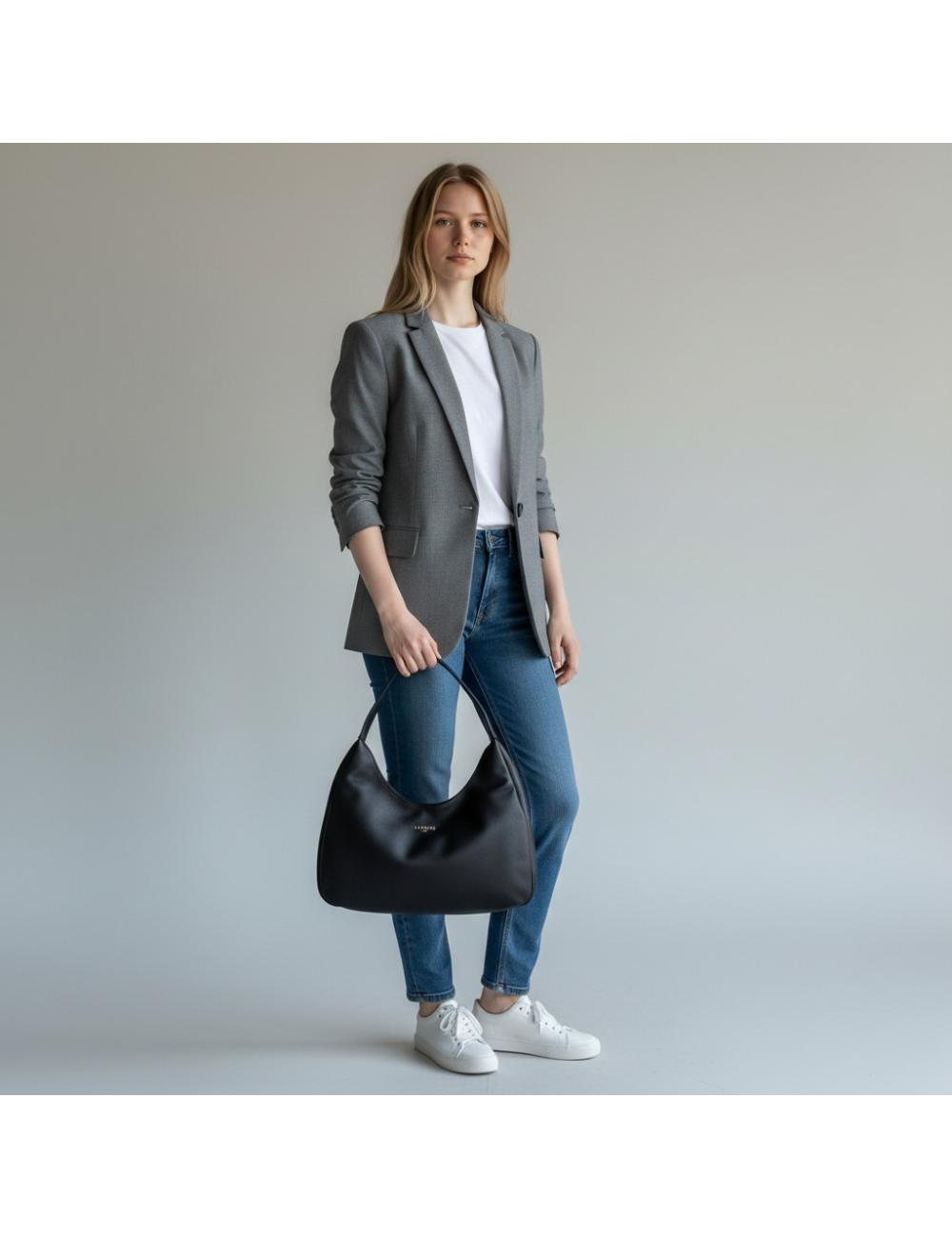 Gaelle Paris borsa Hobo Essential – Nero