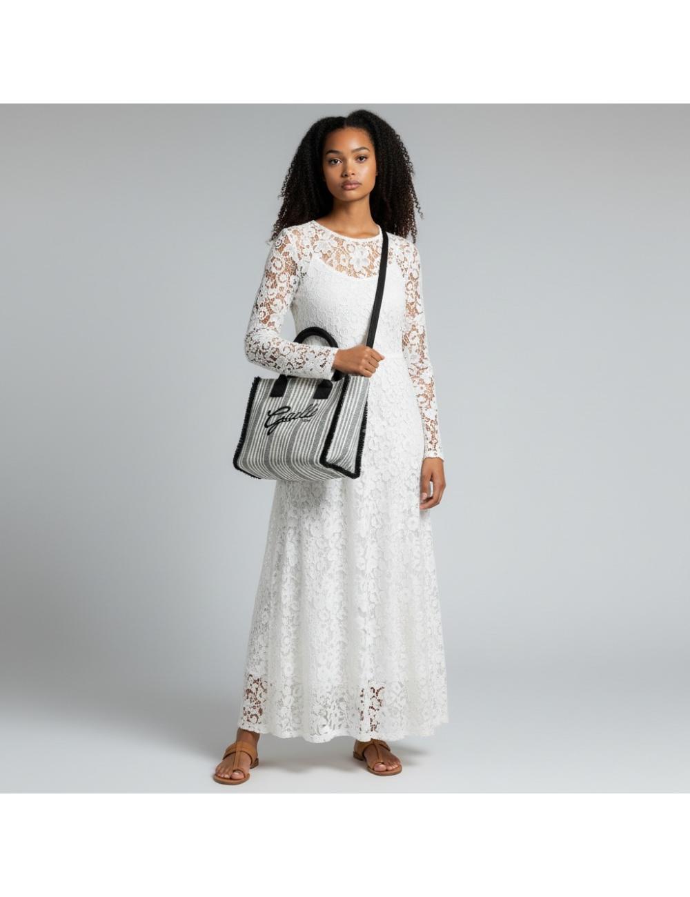 Gaelle Paris Maxi Shopper Tessuto Nero