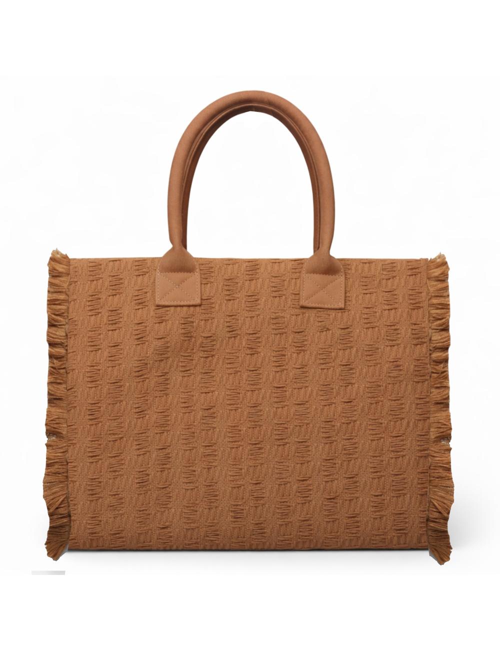 Gaelle Paris Maxi Shopper Tessuto Moka