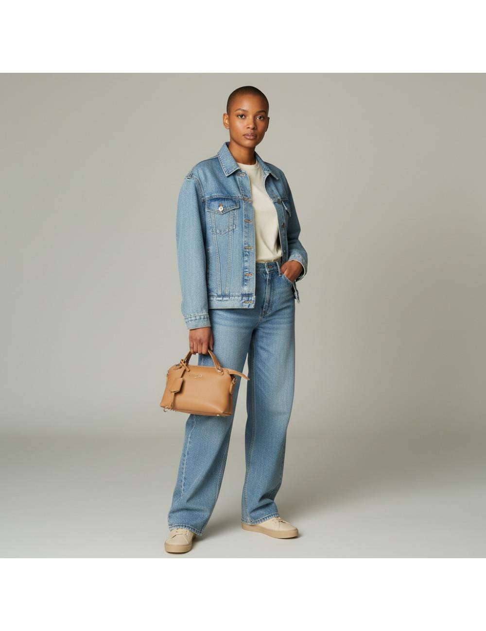 Gaelle Paris borsa Mini Duffle Essential Caramello