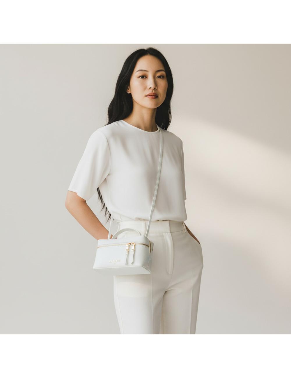 Gaelle Paris Borsa Mini Shoulder Strap Bianco