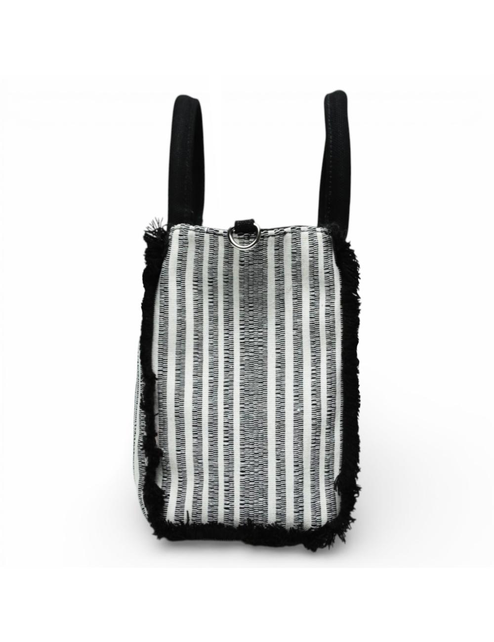 Gaelle Paris Regular Shopper Bag Black Beige