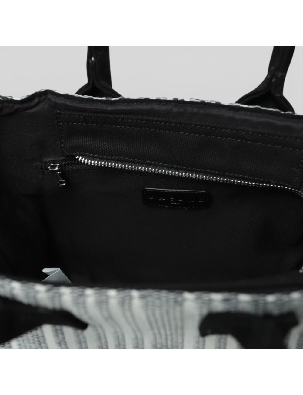 Gaelle Paris Regular Shopper Bag Black Beige