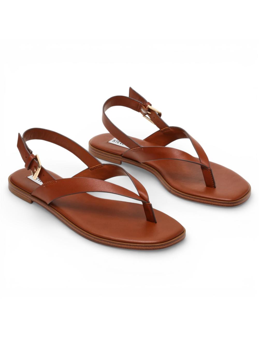 Steve Madden Sandali Infradito Pelle Cognac