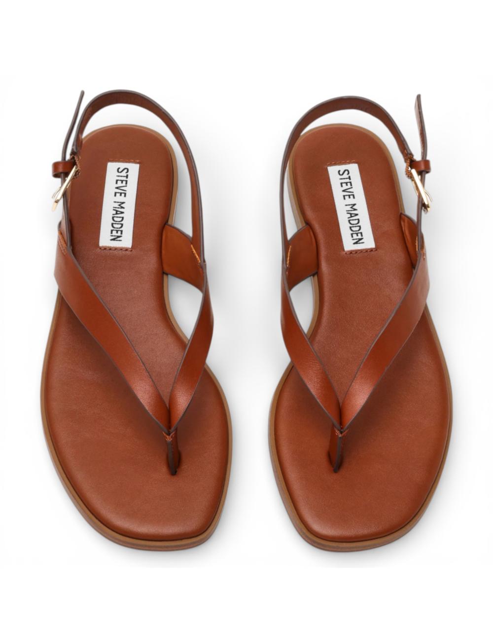Steve Madden Nissi Leather sandals Cognac