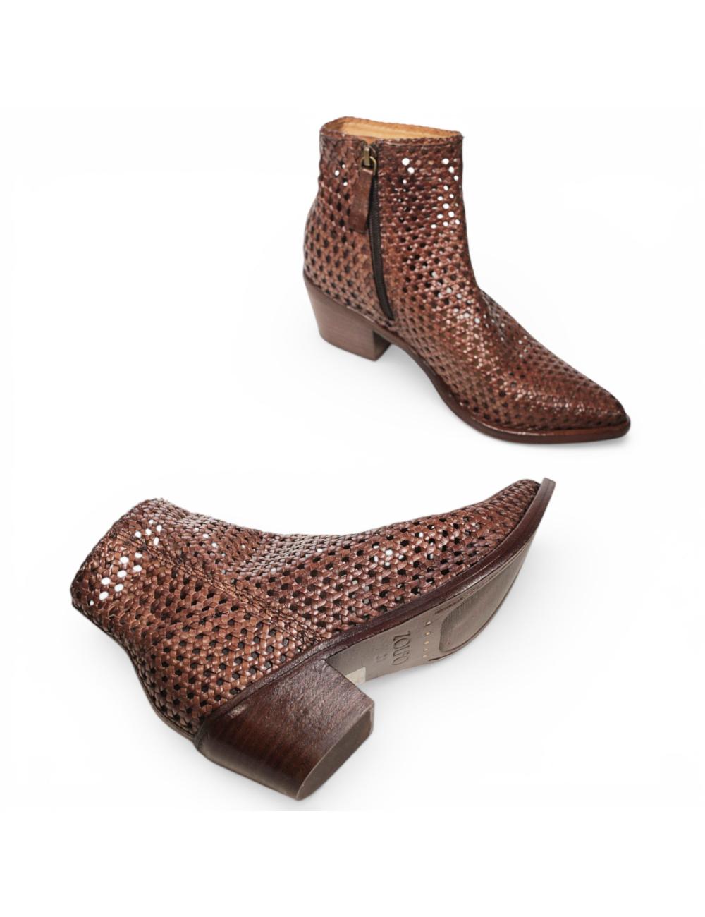 ZOLFO ankle boots Melody Woven brown