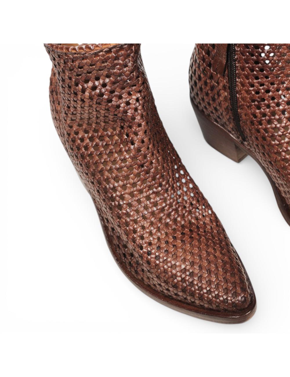 ZOLFO ankle boots Melody Woven brown