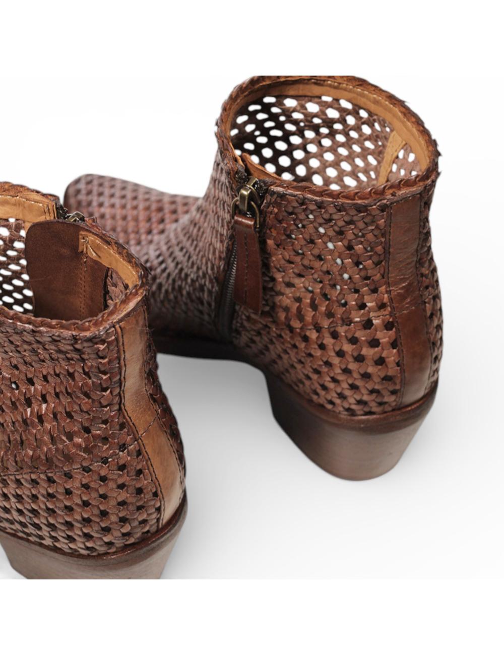 ZOLFO ankle boots Melody Woven brown