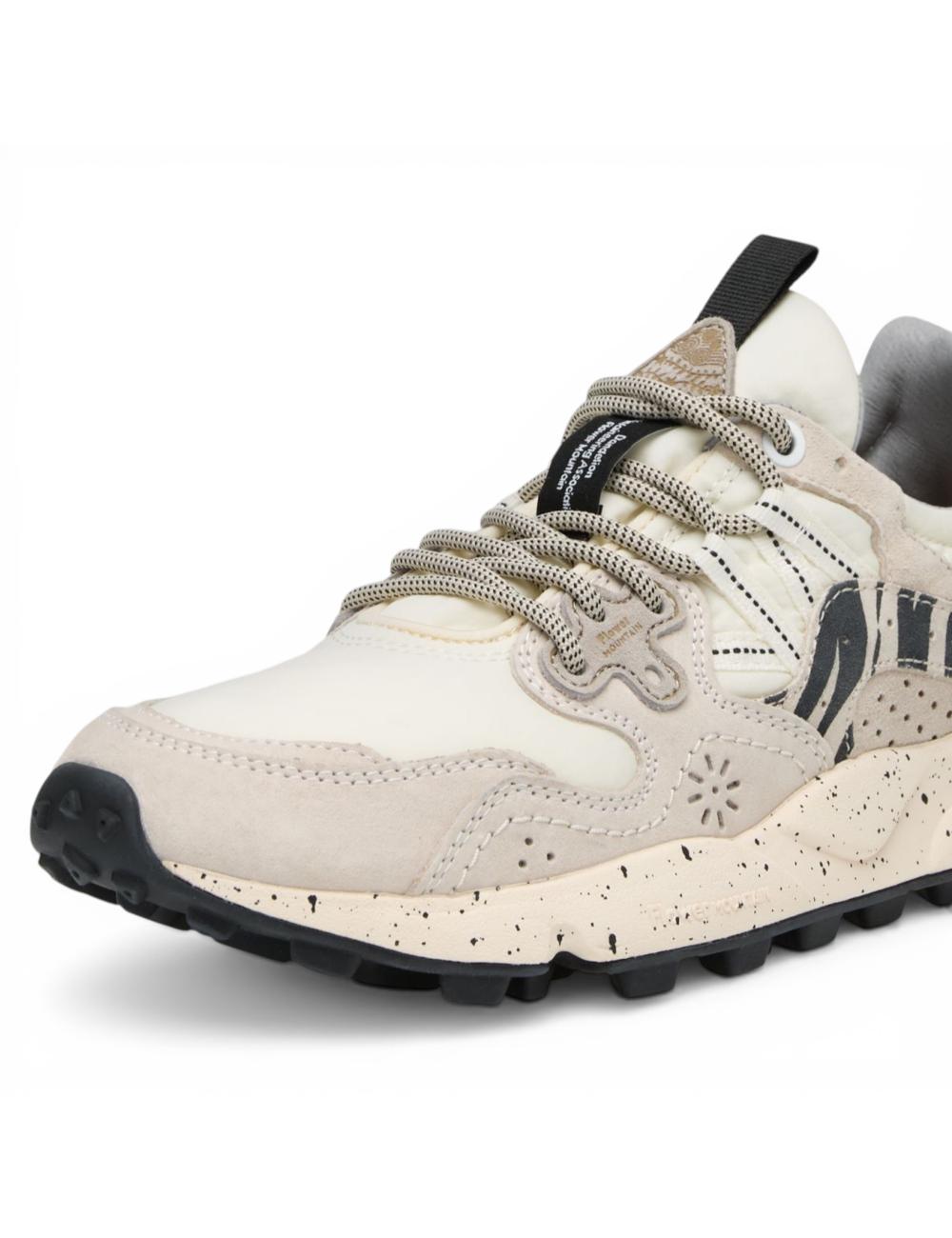 Flower Mountain sneakers Yamano 3 animalier off white, black
