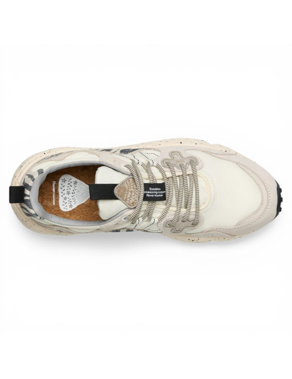 Flower Mountain sneakers Yamano 3 animalier off white, black