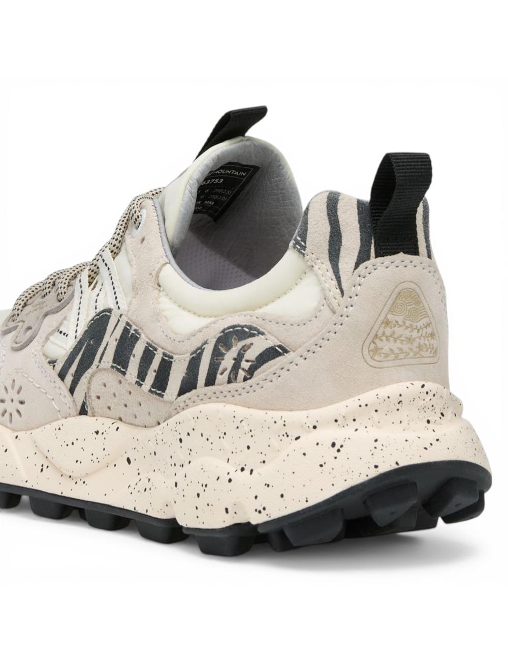 Flower Mountain Sneakers Yamano 3 animalier bianche