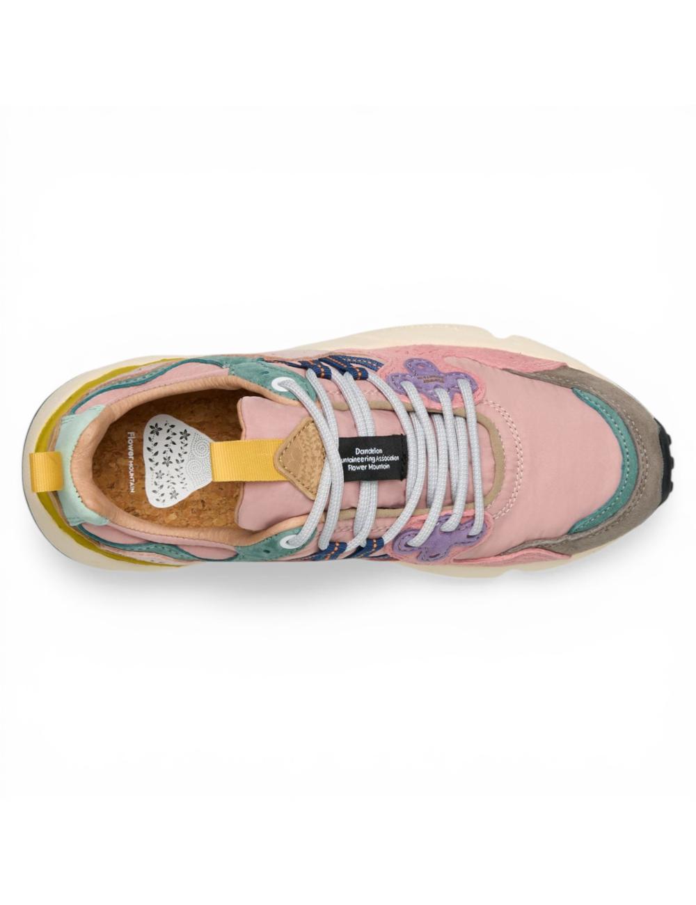 Flower Mountain sneakers Yamano 3 grey, cipria, light pink